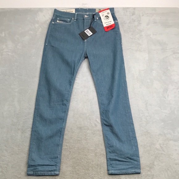 DIESEL D-Vider 069MQ W28/L32 Men Jeans Button-Fly Stretch Light Wash New